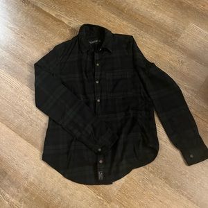 Abercrombie Green and Navy Flannel